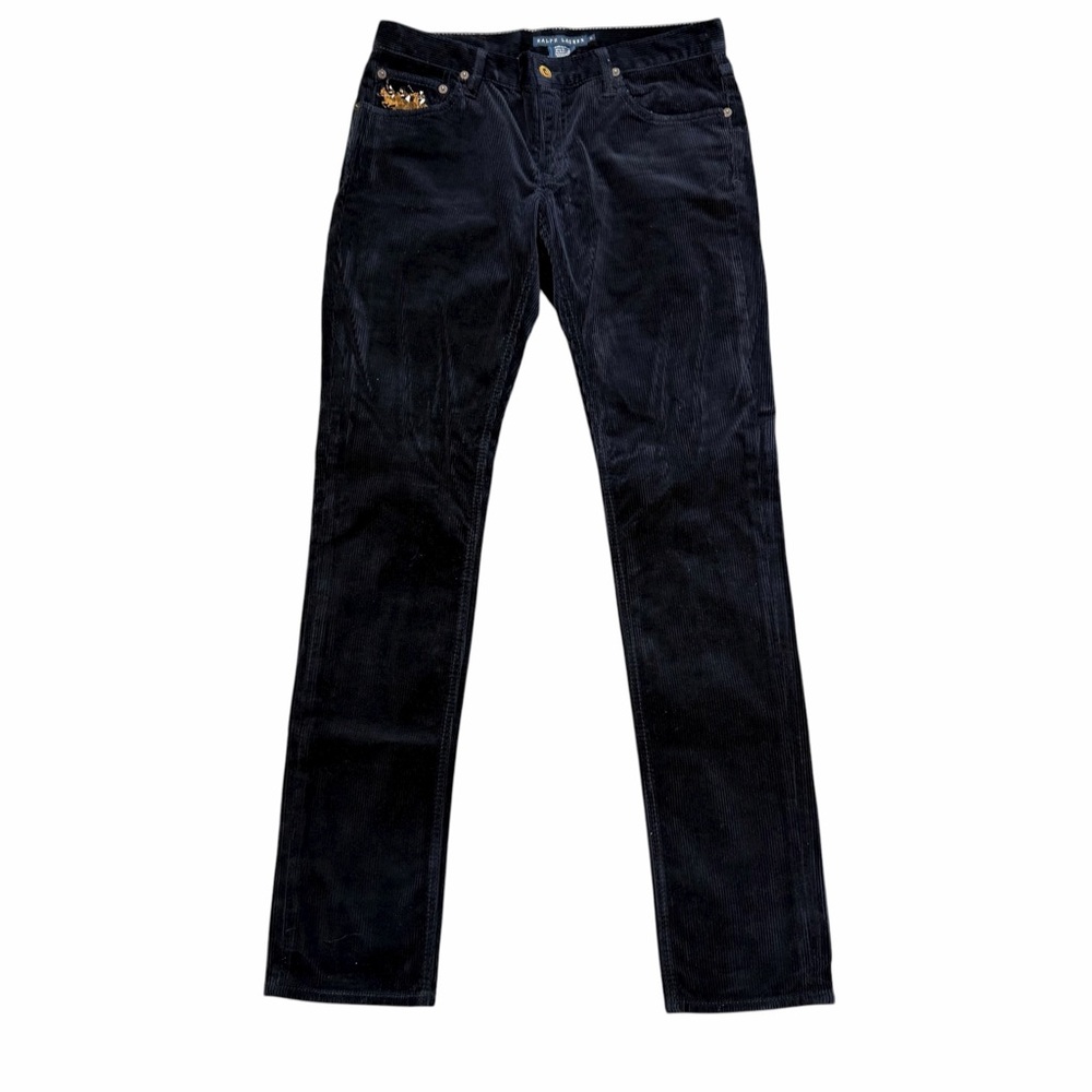 RALPH LAUREN Blue Label Thompson Navy Corduroy Heritage Pants Size 6